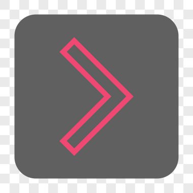 Ok ucu sağ yuvarlak kare düğme