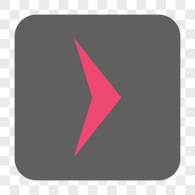 Ok ucu sağ yuvarlak kare düğme