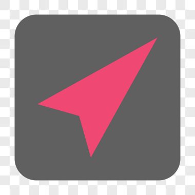 Kare düğme ok ucu sağ-yukarı yuvarlanır