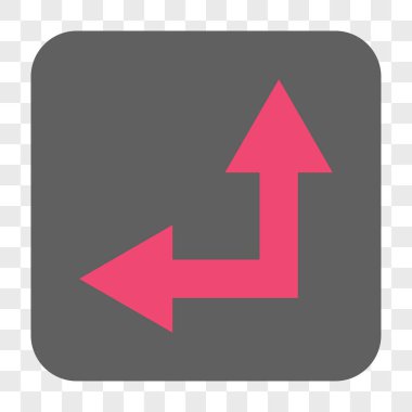 Bifurkasyon ok sol kadar kare düğme yuvarlak