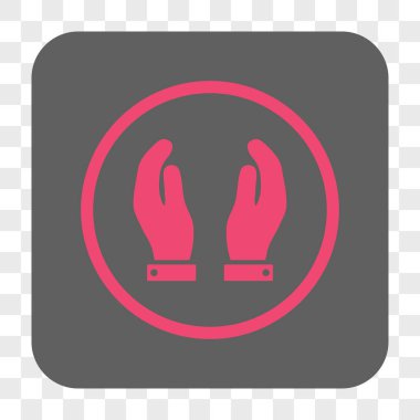 Eller yuvarlak kare düğme bakım