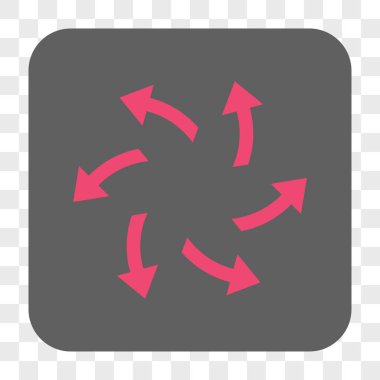 Santrifüj okları yuvarlak kare düğme