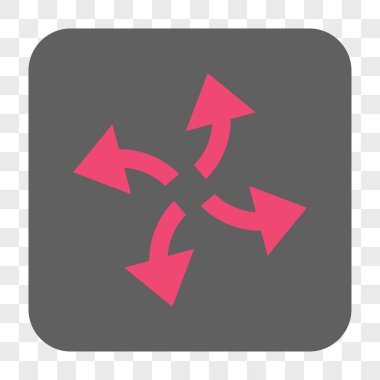 Santrifüj okları yuvarlak kare düğme