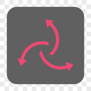 Santrifüj okları yuvarlak kare düğme