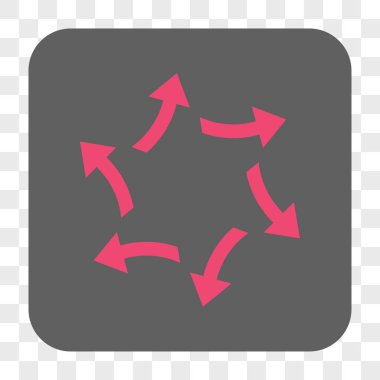 Santrifüj okları yuvarlak kare düğme