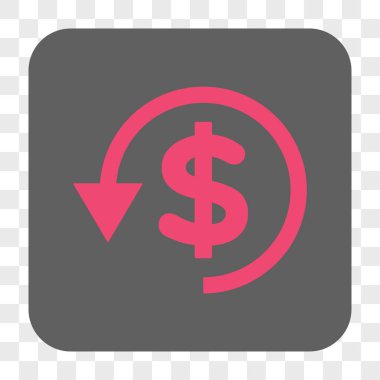 Ters ibraz yuvarlak kare düğme