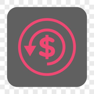 Ters ibraz yuvarlak kare düğme