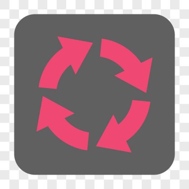 Dolaşım yuvarlak kare düğme