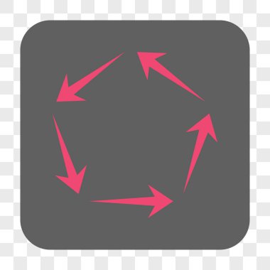 Dolaşım yuvarlak kare düğme