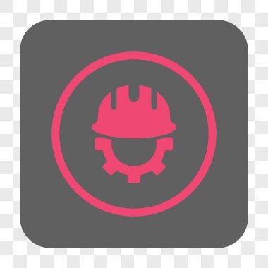 Geliştirme Hardhat yuvarlak kare düğme