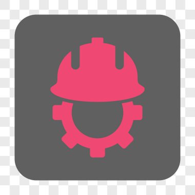 Geliştirme kask yuvarlak kare düğme