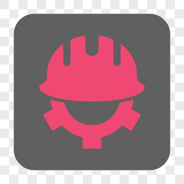 Geliştirme kask yuvarlak kare düğme