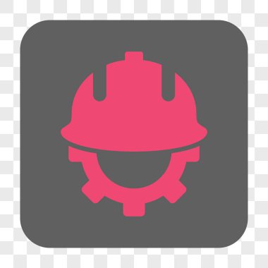 Geliştirme kask yuvarlak kare düğme