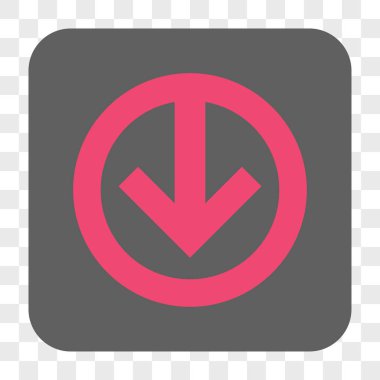 Yuvarlatılmış Kare düğme aşağı yön