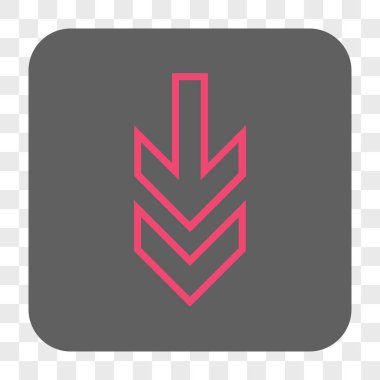 Yuvarlatılmış Kare düğme aşağı yön