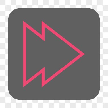 Yön sağ yuvarlak kare düğme