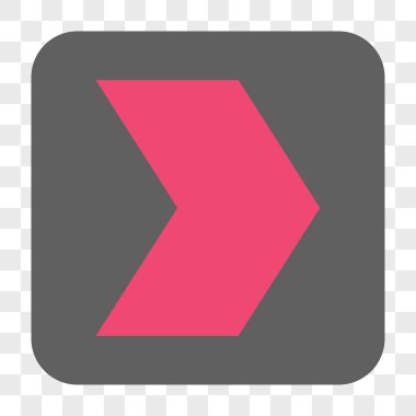 Yön sağ yuvarlak kare düğme