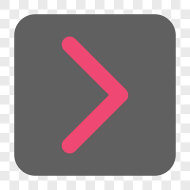 Yön sağ yuvarlak kare düğme