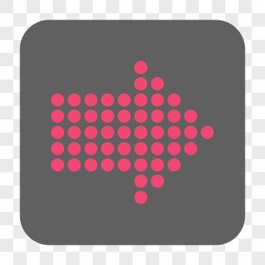 Noktalı ok sağ yuvarlak kare düğme