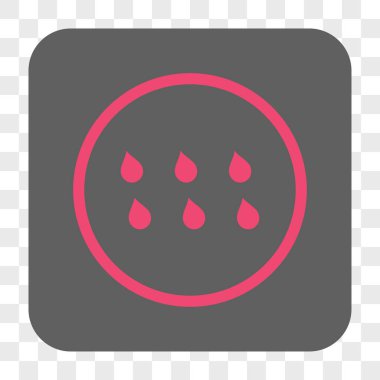 Damla kare düğme yuvarlak