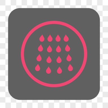 Damla kare düğme yuvarlak