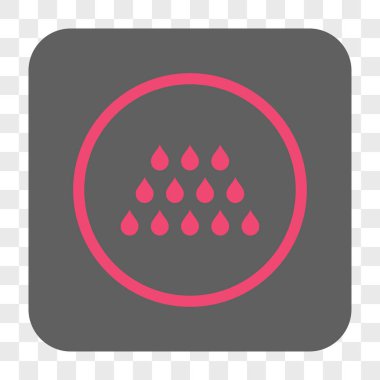 Damla kare düğme yuvarlak