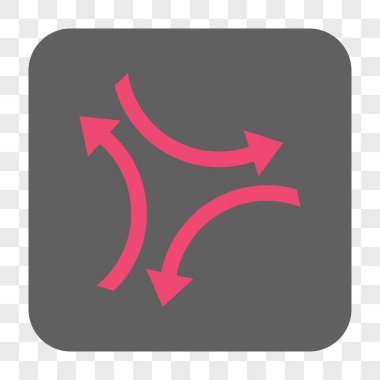 Exchange okları yuvarlak kare düğme