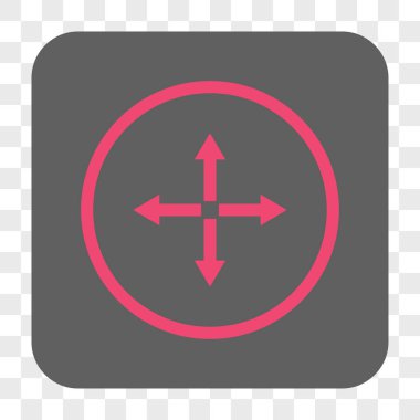 Genişletin okları yuvarlak kare düğme