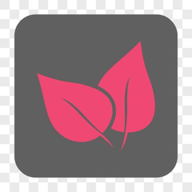 Flora Bitki yuvarlak kare düğme