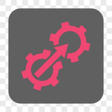 Dişli Tümleştirme yuvarlak kare düğme