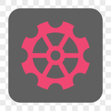 Dişli yuvarlak kare düğme