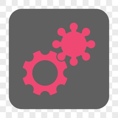 Gears'ı yuvarlak kare düğme