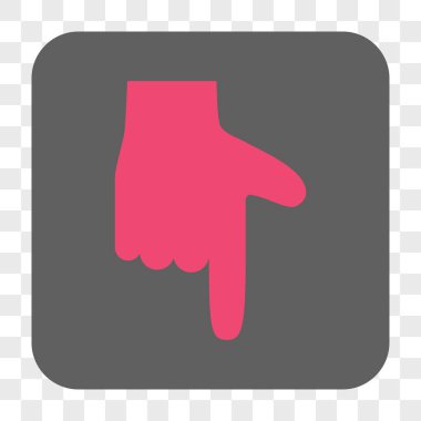 El işaretçisi yuvarlatılmış kare düğmesini basılı