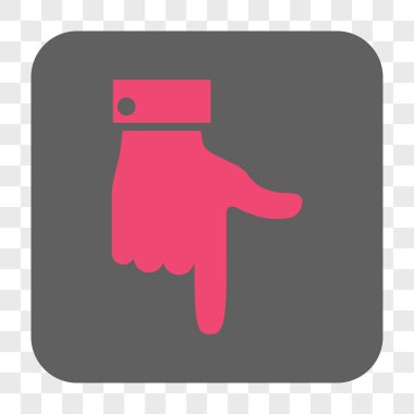 El işaretçisi yuvarlatılmış kare düğmesini basılı