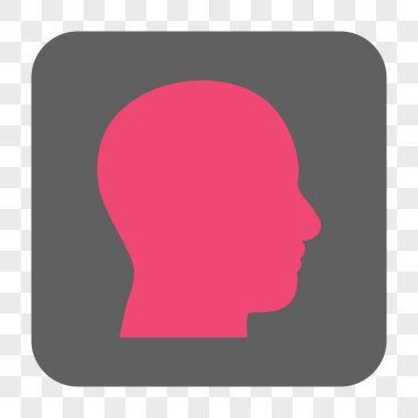 Kafa profil yuvarlak kare düğme