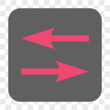 Yatay Exchange okları yuvarlak kare düğme