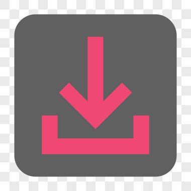 Gelen kutusu yuvarlak kare düğme