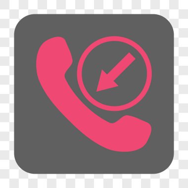 Gelen aramayı yuvarlak kare düğme