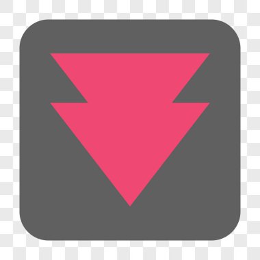 Yuvarlatılmış Kare aşağı taşı düğmesini