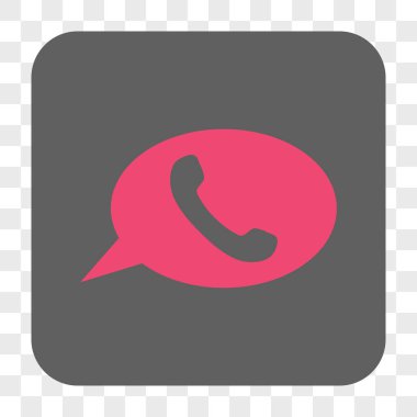 Telefon mesajı yuvarlak kare düğme