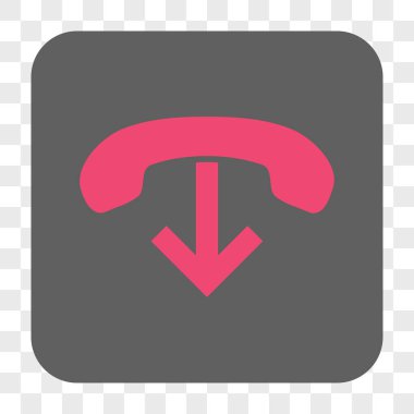 Yuvarlatılmış Kare düğme telefon asmak