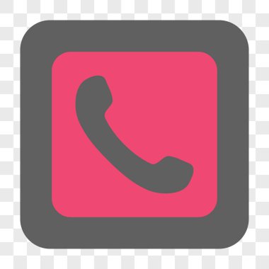 Yuvarlatılmış Kare düğme telefon