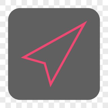 İşaretçi şu kadar kare düğme yuvarlak