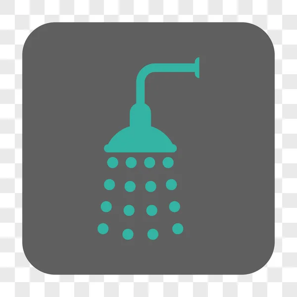 Shower Rounded Square Button — Stockvector