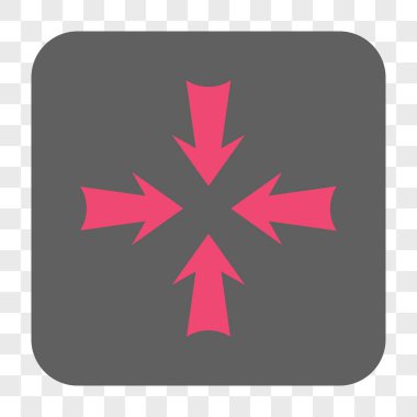 Oklar yuvarlak kare düğme azaltmak