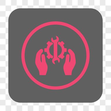 Onarım hizmeti yuvarlak kare düğme