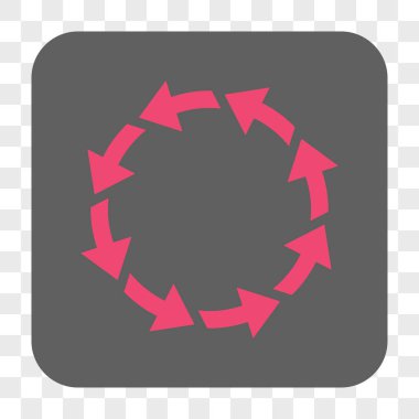 Döndürme Ccw yuvarlak kare düğme