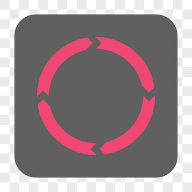 Döndürme yuvarlak kare düğme