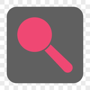 Arama aracı yuvarlak kare düğme