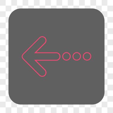 Sol yuvarlak kare düğme göndermek